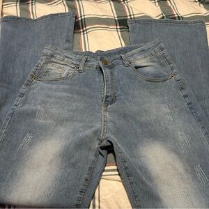 Women's Classic Blue Flare Jeans